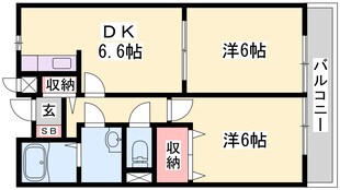 シャルマンビラＡの物件間取画像